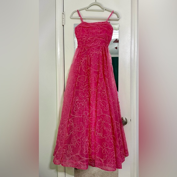 Aje Evangeline Cornelli Maxi Dress in Protea Pink, size 4 AUS (0 US) - Picture 4 of 11